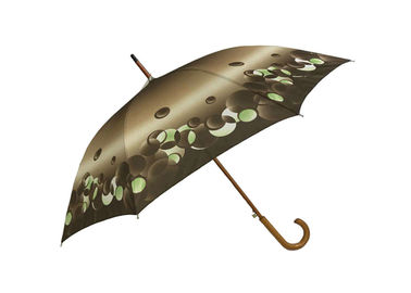 UVschutz-hölzerner Stock-Regenschirm, klassischer Regenschirm-Holzgriff