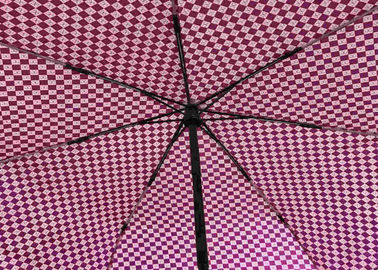 Fiberglas-Rohseide-faltbare Regenschirm-Rückseite umgekehrter fester Griff-Wind beständig