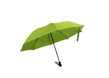 Fiberglas-Rahmen-Grün-faltender Miniregenschirm, starker faltender Regenschirm