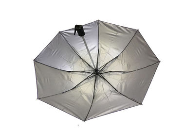 Faltbarer Anti-UVregenschirm, dreifacher Falten-Regenschirm-super heller Handbuch-Abschluss offen