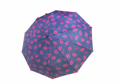 Nur offener kleiner faltender Selbstregenschirm, automatischer faltender Regenschirm-Regen-Beweis