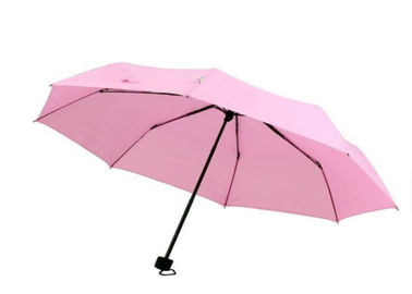 Regenschirm-Fiberglas-Spant Metallwellen-Damen-Pink 3 faltbarer Rippen 21 Zoll-8