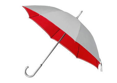 Gerades Aluminiumsilber beschichteter Regenschirm-UVschutz-offener Durchmesser 100-103cm
