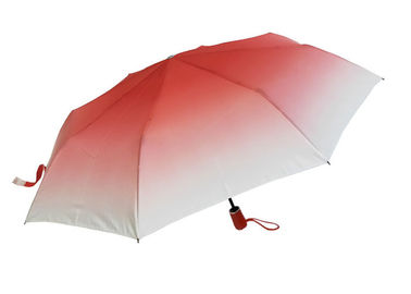 Windundurchlässiger Falten-Reise-Regenschirm, UVschutz-Reise-Regenschirm-Farbändern