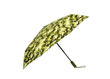 Kundengebundener automatisches Reise-Regenschirm-Tarnungs-Muster-bunter Griff