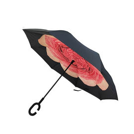 Faltender umgedrehte Rückseite umgekehrter Regenschirm für Auto-Rückseite behandeln frei