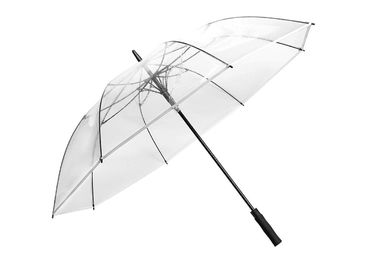 PVCs klarer kuppelförmiger Regenschirm-automatischer offener Bogen gerade Rippen 42 Zoll-8