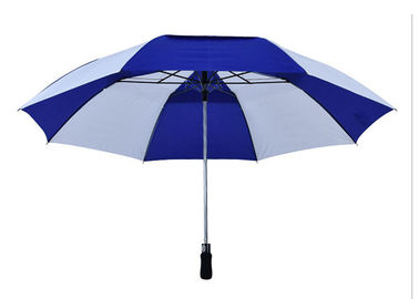 Großer automatischer kompakter kundengebundener Entwurf Golf-Regenschirm-Doppelschicht EVA Griff