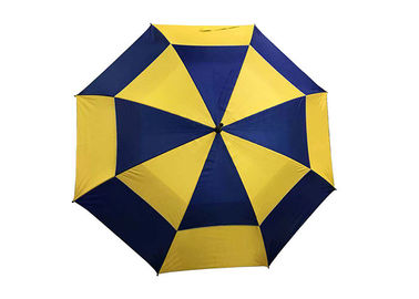 Antiwind-Doppelt-Überdachungs-Golf-Regenschirm-windundurchlässiger Rahmen für windiges Wetter