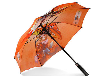 Starke windundurchlässige Golf-Regenschirme fertigten Logo-Hitze-Transferdruck besonders an