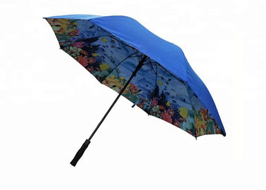 30 Zoll Doppelschicht-Golf-Regenschirm-fester Außenseiter-farbenreiches Drucken-innerhalb der Schicht