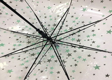 23&quot; Auto offener Regen-Regenschirm kundengebundener kreativer Regenschirm-Entwurf POE transparenter