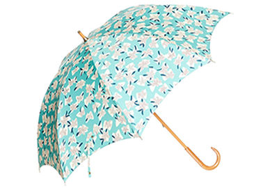 23&quot; gerade hölzerner Regenschirm-bequemer verbogener Griff-Regenschirm-Kopf-Entwurf