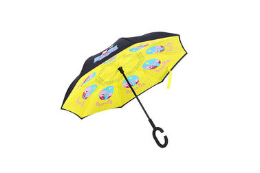 Kinderrückseite umgekehrter Regenschirm-Karikatur-Kunst-Digital-Druckhandbuch-Abschluss