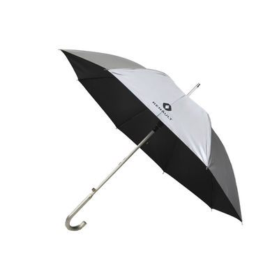 Kunststoffgriff-Polyester-Rohseide kundenspezifischer Logo Golf Umbrellas