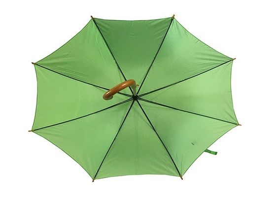 23 Zoll-Durchmessers 102cm Rohseide-Gewebe-Holzgriff-Regenschirm