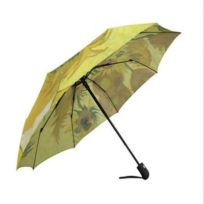 Kompakter windundurchlässiger faltbarer Reise-Regenschirm L28cm
