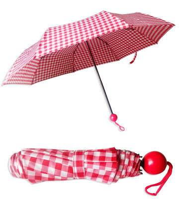 Dreifaches faltendes Metall versieht faltbaren Regenschirm für Männer mit Rippen