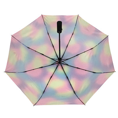 Doppeltes Fiberglas versieht faltbaren Regenschirm Durchmessers 93cm mit Rippen