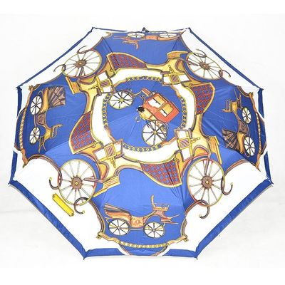 Rohseide-Gewebe Hermes Foldable Umbrella 23&quot; *8K mit Aluminiumwelle