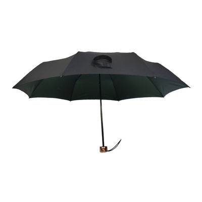 8 faltender Regenschirm des Rippen-Handbuch-3 mit Holzgriff