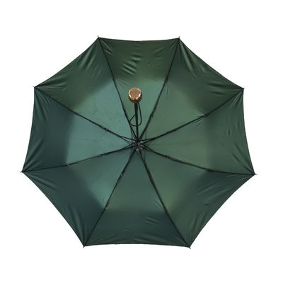 8 faltender Regenschirm des Rippen-Handbuch-3 mit Holzgriff