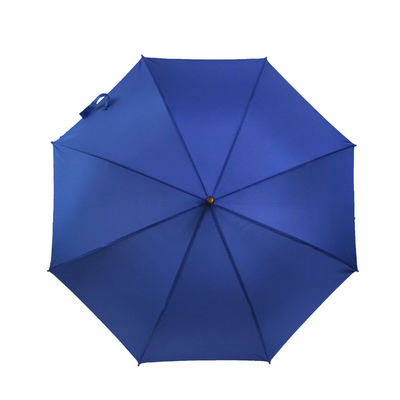 Kurven-Griff, der Blau des Metallrippen-förderndes gerades Regenschirm-23 des Zoll-8K druckt