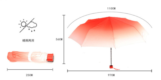 Besonders angefertigt pressen Sie 3 faltender Mini Windproof Rain Umbrella zusammen