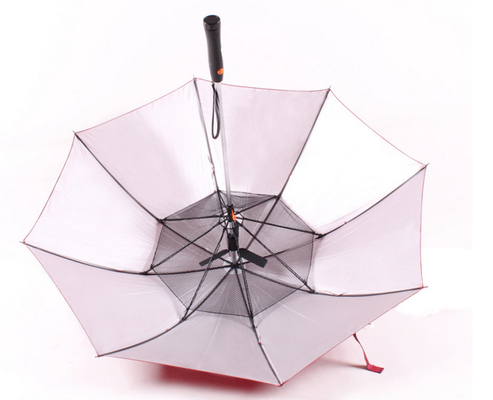 Sommer-Explosions-Regenschirm-Fan der Rohseide-190T mit Kunststoffgriff