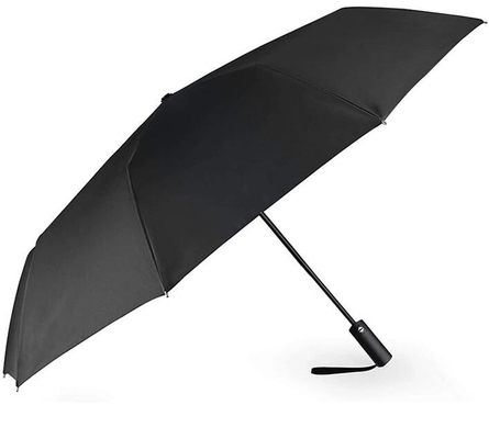 3 Rippen-windundurchlässiger Fiberglas-Rahmen-Regenschirm der Falten-10 für Männer