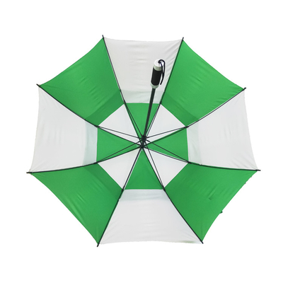 68&quot; doppelter Überdachungs-Golf-Regenschirm mit Fiberglas-Rahmen
