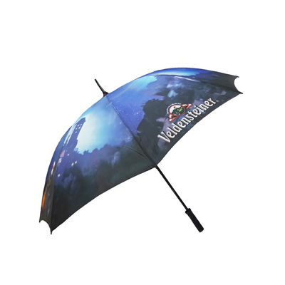 68 62 58in Handbuch-offenes Rohseide-Gewebe-gerader Griff-Regenschirm