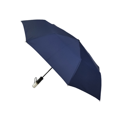 Faltender Regenmantel-Regenschirm der Rohseide-fantastische 3 mit Speichergriff