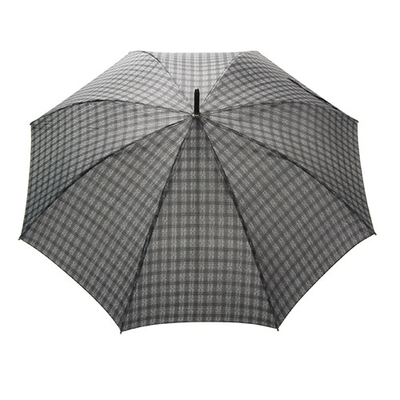Rohseide-Gewebe-gerader windundurchlässiger wasserdichter Regenschirm