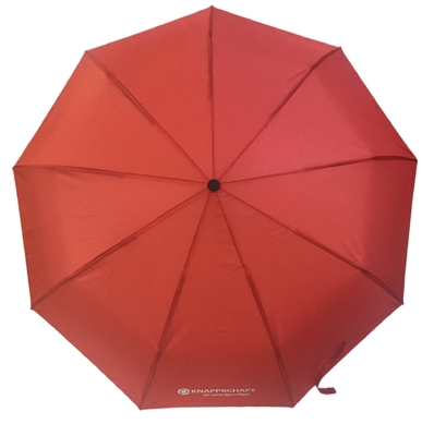 9 Rohseide-Gewebe-Vertrags-Regen-Regenschirm der Fiberglas-Rippen-drei faltender
