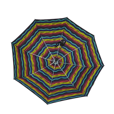 21in Regenbogen-faltender Regenschirm windundurchlässige 3 für Reise