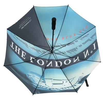 Digital, die Rohseide-Handbuch-offenen Golf-Regenschirm des Durchmesser-130cm drucken