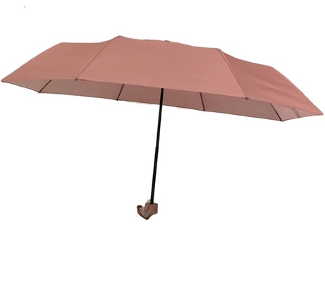 Manueller offener Falten-Damen-Regenschirm 21&quot; des Rohseide-Gewebe-3 x8k