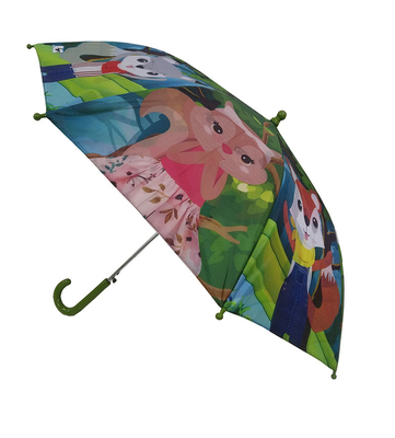 Kleine Metallrahmen-Rohseide zwei Schicht-Regenschirm für Kinder