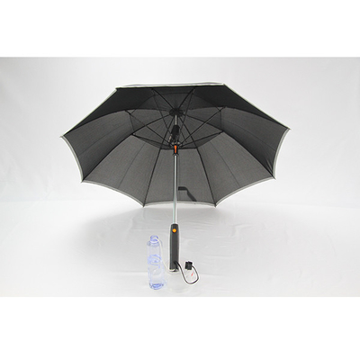 8mm Metallwellen-Rohseide-Gewebe-Fan-Regenschirm mit Nebel-Spray-Funktion