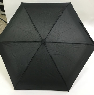 190T Falten-kleiner Taschen-Regenschirm 19&quot; der Rohseide-5 X6k mit Aluminiumrahmen