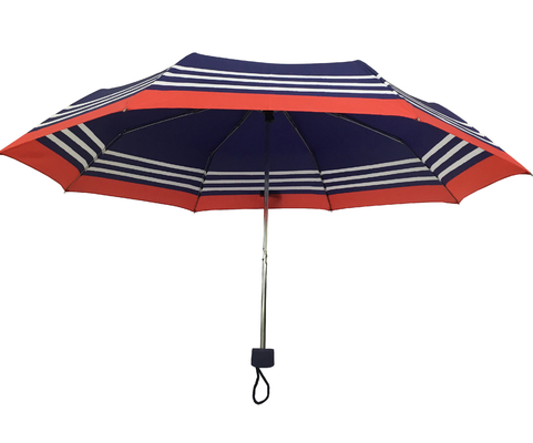 Damen-Handbuch-offener Rohseide-Gewebe-Regenschirm mit Metallrahmen