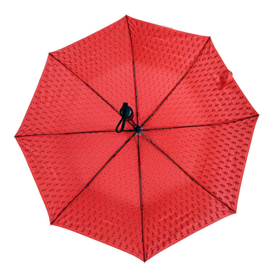 Kundenspezifischer automatischer faltender Regenschirm im Freien 21inch Logo Pongees 190T