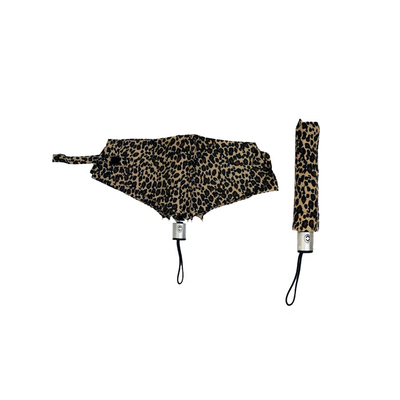 Leopard druckte Anti- UV-Mini Windproof Pocket Umbrella