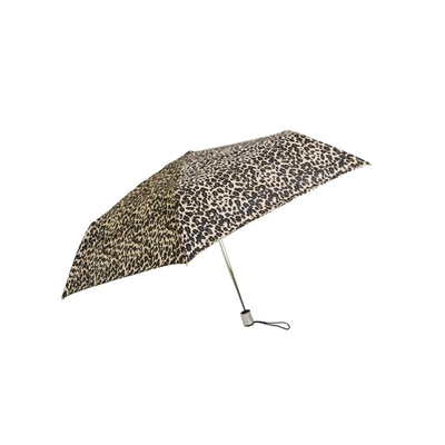 Leopard druckte Anti- UV-Mini Windproof Pocket Umbrella