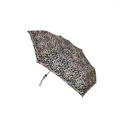 Leopard druckte Anti- UV-Mini Windproof Pocket Umbrella