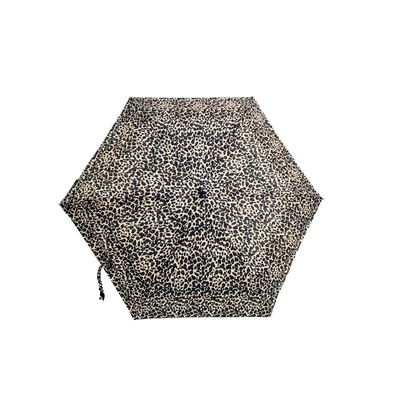 Leopard druckte Anti- UV-Mini Windproof Pocket Umbrella