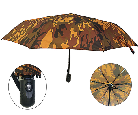Windundurchlässiges doppeltes Fiberglas Durchmessers 95cm versieht kompakten Regenschirm mit Rippen