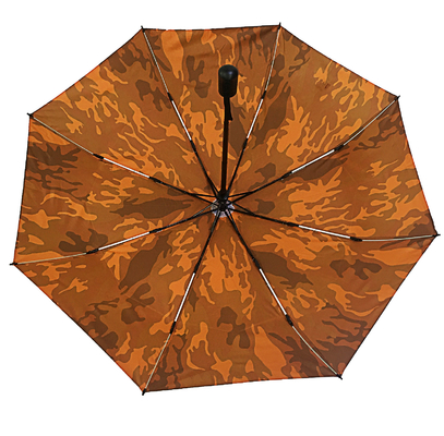 Windundurchlässiges doppeltes Fiberglas Durchmessers 95cm versieht kompakten Regenschirm mit Rippen