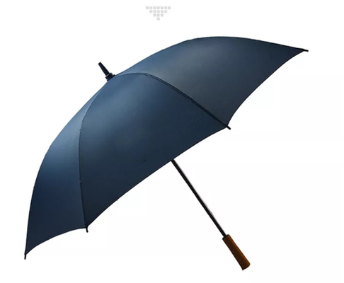 Rohseide-gerade windundurchlässige Golf-Regenschirme des Fiberglas-Rahmen-190T